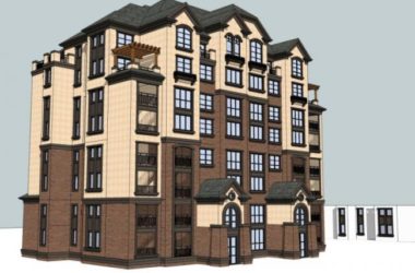 Sketchup住宅模型|多层住宅，欧式古典风格-BIM建筑网