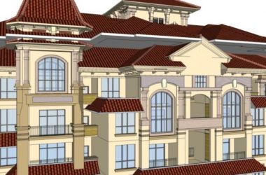 Sketchup住宅模型|超高层住宅，居住建筑，古典风格-BIM建筑网