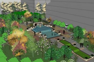 Sketchup景观模型|广场景观，古典风格-BIM建筑网