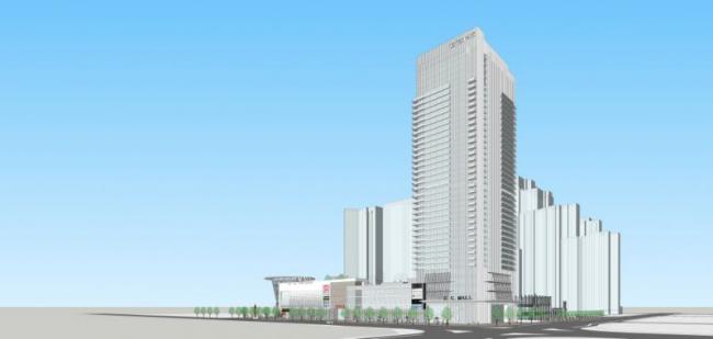 Sketchup综合体模型|超高层商住综合体，办公，酒店，现代风格