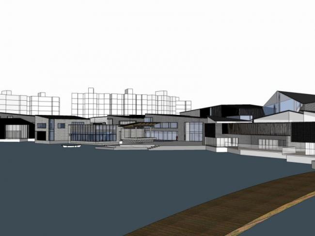 Sketchup商业模型|多层会所，现代风格