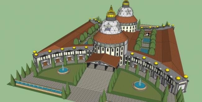 Sketchup商业模型|多层商业建筑，现代风格