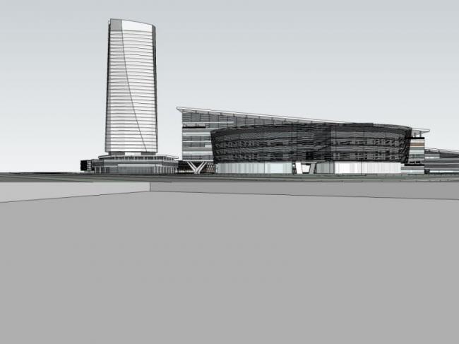 Sketchup综合体模型|超高层商业综合体，办公，酒店，现代风格