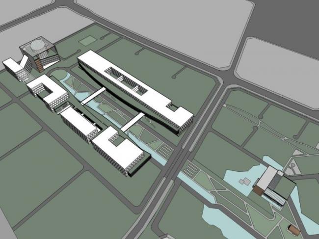 Sketchup综合体模型|超高层商业综合体，办公，酒店，现代风格