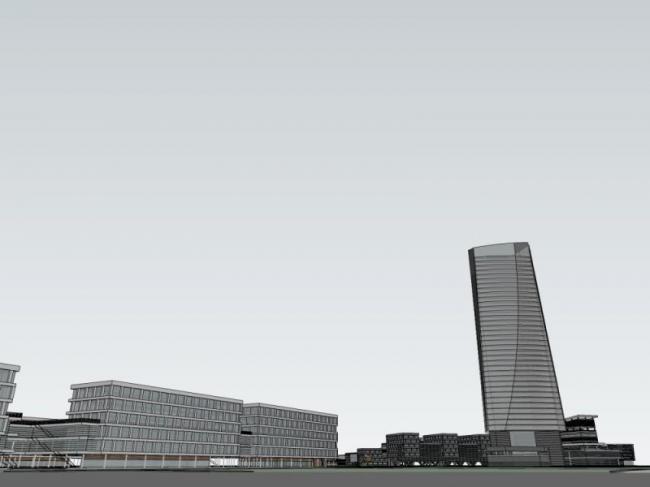 Sketchup综合体模型|超高层商业综合体，办公，酒店，现代风格