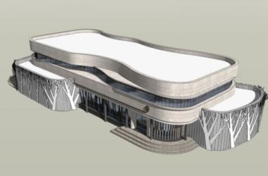 Sketchup商业模型|低层商业建筑，现代风格-BIM建筑网