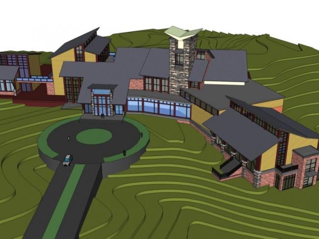 Sketchup商业模型|会所，现代风格