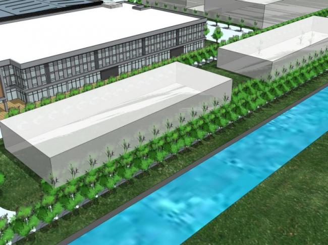 Sketchup办公模型|多层办公楼，现代风格