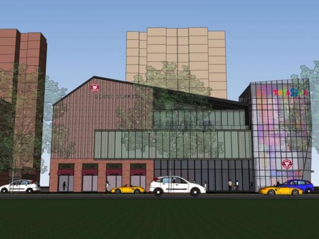 Sketchup住宅模型|高层住宅，底层商业，现代风格