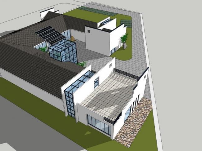 Sketchup商业模型|低层，商业会所，现代风格
