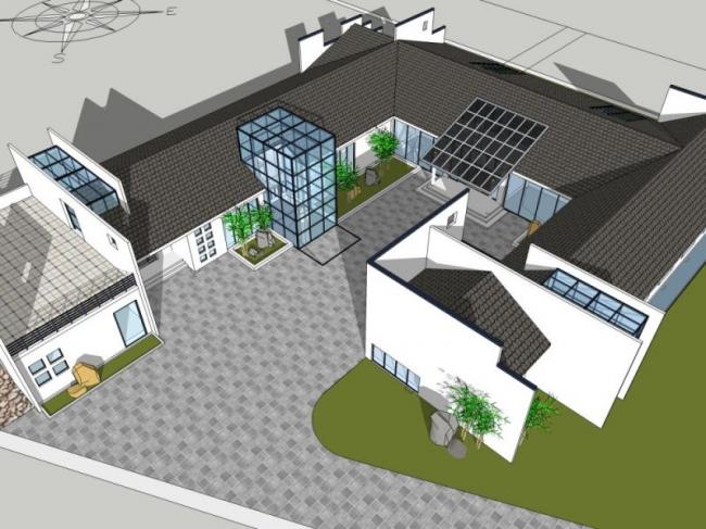 Sketchup商业模型|低层，商业会所，现代风格