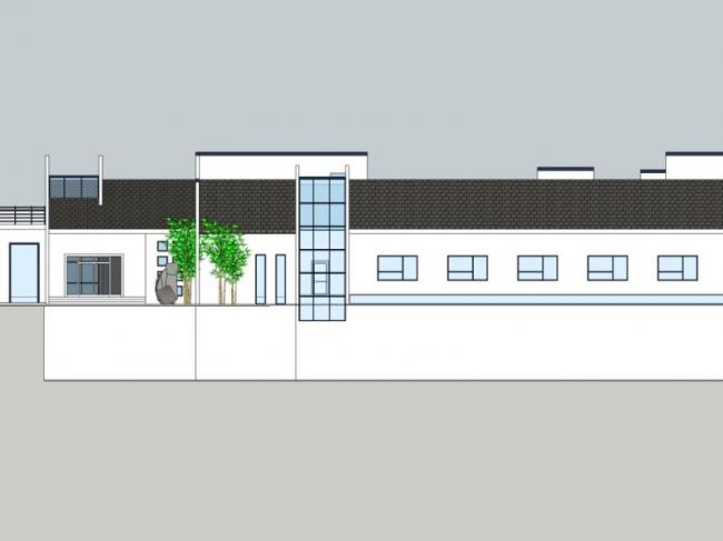 Sketchup商业模型|低层，商业会所，现代风格