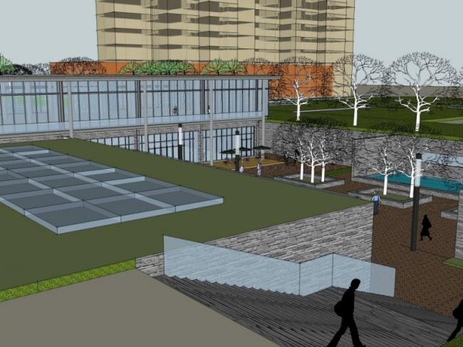 Sketchup商业模型|低层，商业会所，现代风格