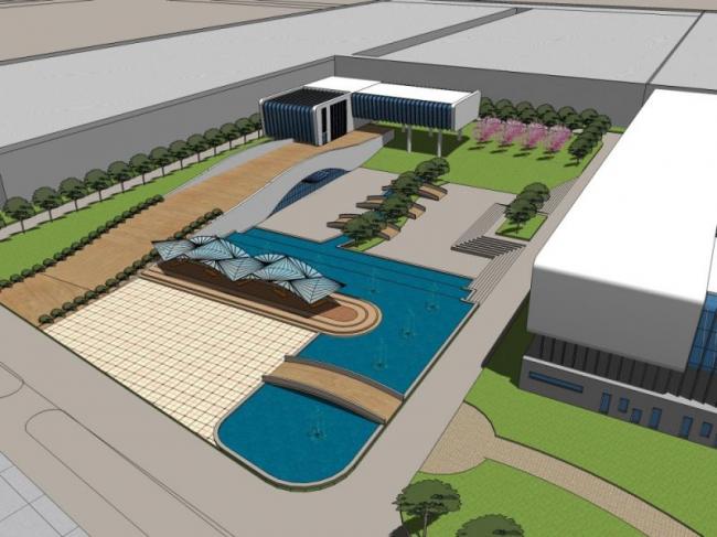 Sketchup办公模型|多层办公楼，现代风格