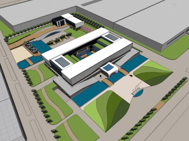 Sketchup办公模型|多层办公楼，现代风格