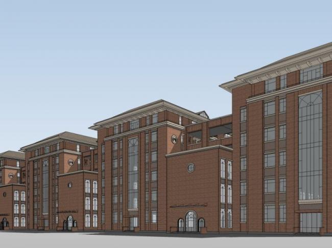 Sketchup商业模型|多层商业街，现代风格