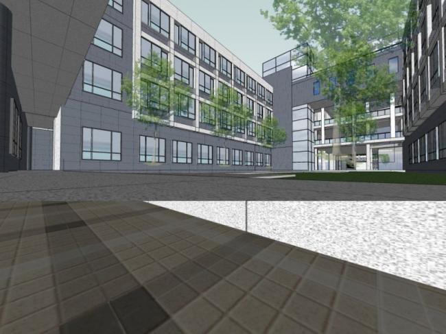 Sketchup学校模型|多层大学学校校园，教育建筑，现代风格