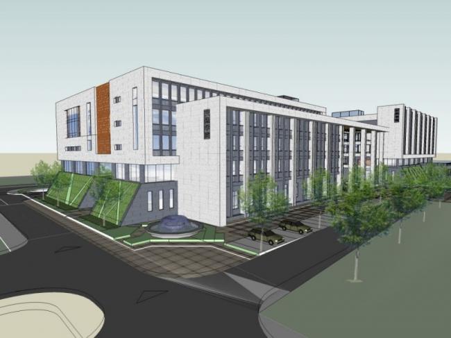 Sketchup学校模型|多层大学学校校园，教育建筑，现代风格