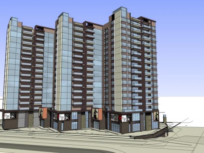 Sketchup综合体模型|多高层商业综合体，住宅，办公，现代风格
