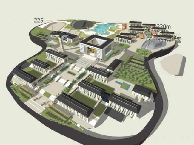 Sketchup学校模型|多层学校，校园教育建筑，古典风格