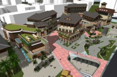 Sketchup商业模型|多层商业街，东南亚风格-BIM建筑网