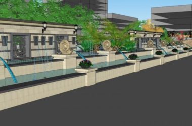 Sketchup景观模型|居住区景观，住宅景观，古典风格-BIM建筑网