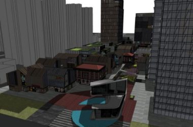 Sketchup综合体模型|多高层商业综合体，办公，古典风格-BIM建筑网