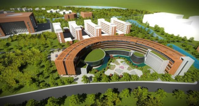 Sketchup学校模型|多层学校，校园教育建筑，现代风格