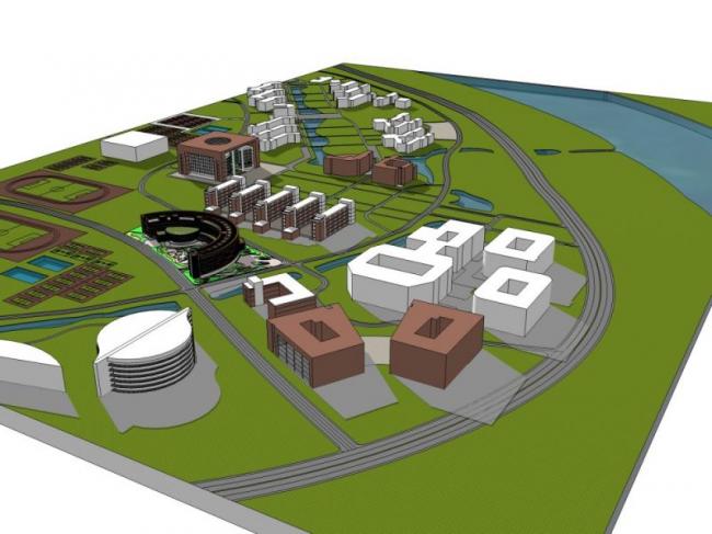 Sketchup学校模型|多层学校，校园教育建筑，现代风格