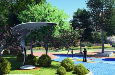 Sketchup景观模型|多层幼儿园学校景观，现代风格-BIM建筑网