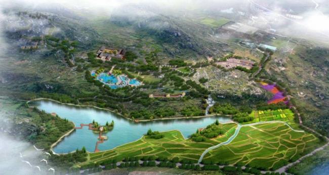 Sketchup酒店模型|度假山庄，中式风格