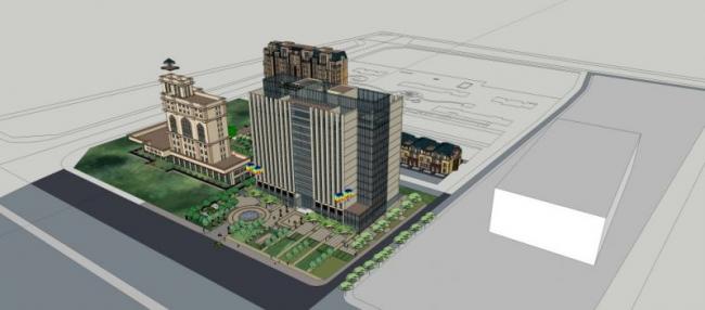 Sketchup景观模型|商业景观，欧式风格，古典风格