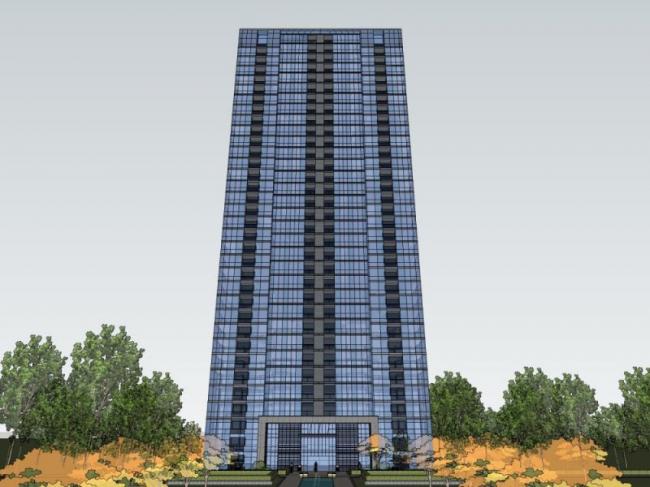 Sketchup住宅模型|超高层住宅楼，现代风格