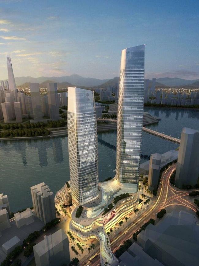 Sketchup综合体模型|超高层商业综合体，办公楼，酒店，现代风格