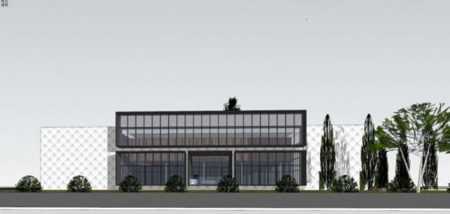 Sketchup商业模型|售楼处，现代风格