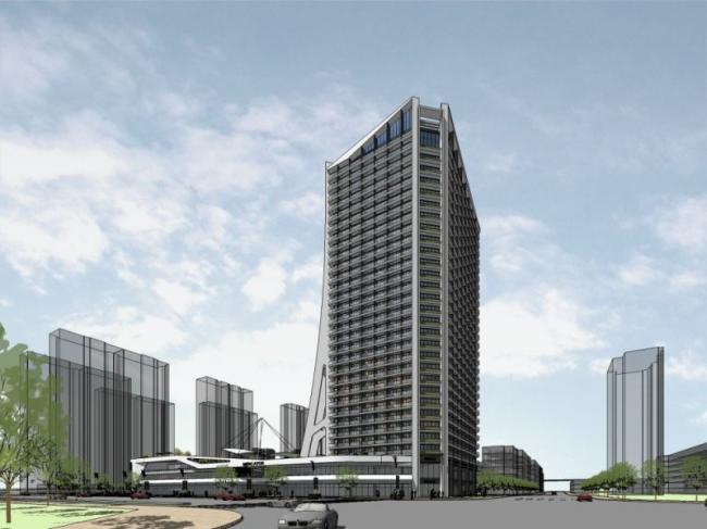 Sketchup综合体模型|多高层商住综合体，商业，住宅，现代风格