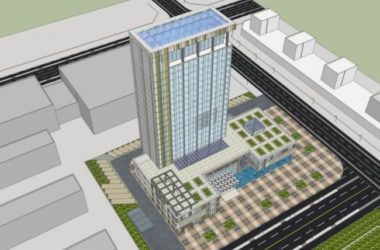 Sketchup酒店模型|高层酒店，现代风格-BIM建筑网