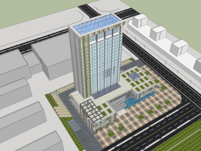 Sketchup酒店模型|高层酒店，现代风格