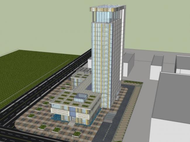 Sketchup酒店模型|高层酒店，现代风格