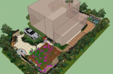 Sketchup景观模型|别墅景观，古典风格-BIM建筑网