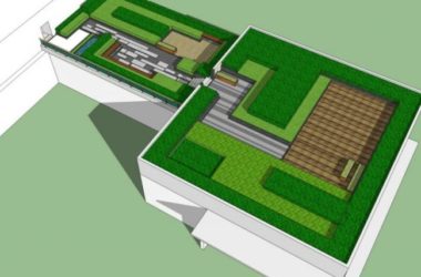 Sketchup景观模型|屋顶花园景观，现代风格-BIM建筑网