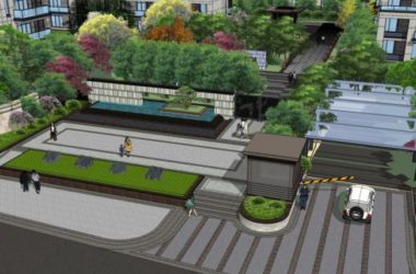 Sketchup景观模型|办公景观，现代风格-BIM建筑网