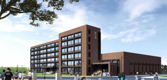 Sketchup学校模型|多层学校教学楼，校园教育建筑，古典风格