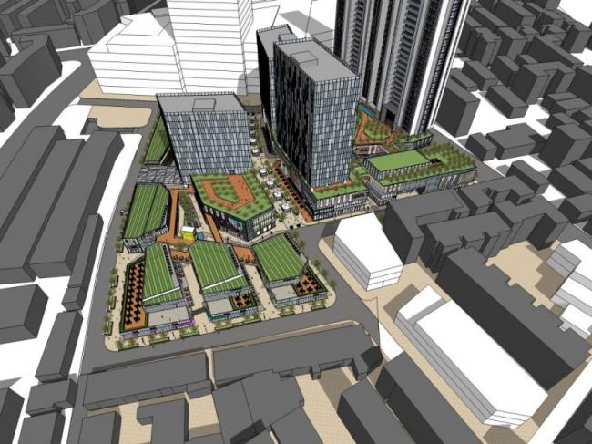 Sketchup商业模型|公馆，超高层，现代风格