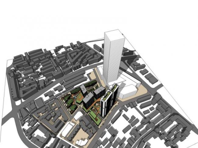 Sketchup商业模型|公馆，超高层，现代风格