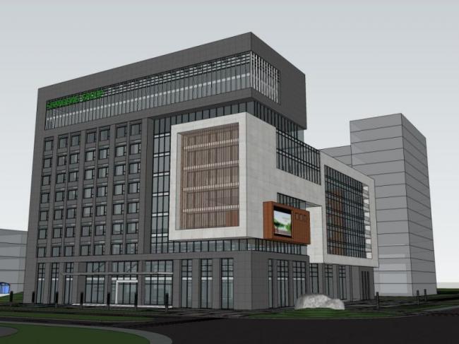 Sketchup办公模型|多层办公楼，现代风格