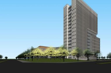 Sketchup办公模型|高层办公楼，现代风格-BIM建筑网