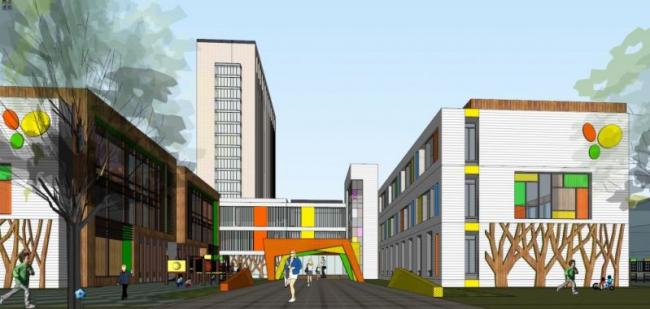 Sketchup办公模型|高层办公楼，现代风格