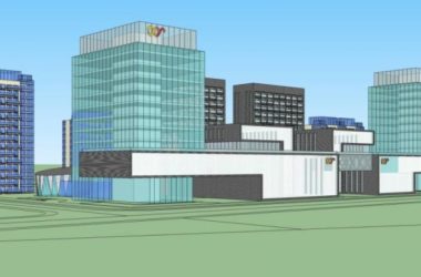 Sketchup办公模型|高层办公楼，现代风格-BIM建筑网