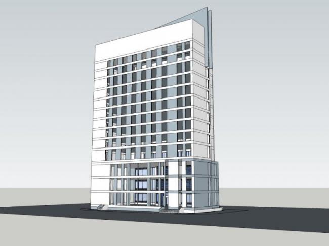 Sketchup酒店模型|高层酒店，现代风格